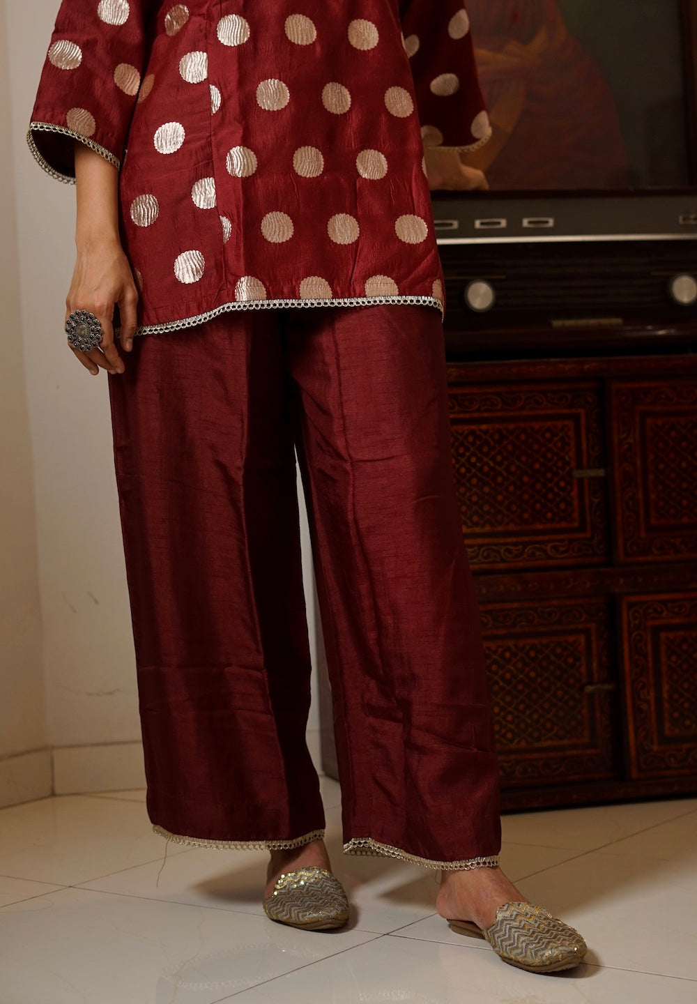 Sitare - Deep Maroon Coord Set